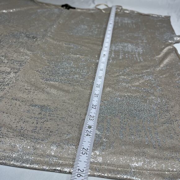 Park & Main Women’s Gold Shimmer Sleeveless Blouse Top Plus Size 3X - Picture 5 of 5